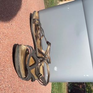 Gladiator bronze leather sandal